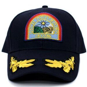 Retro Vintage Style Nostromo Aliens Hat CURVED Bill USCSS Movie Patch Cap Navy